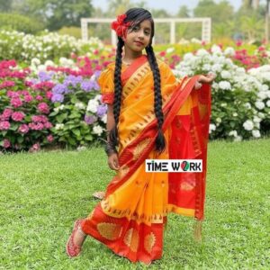 সোনামণিদের শাড়ি ব্লাউজ সেট