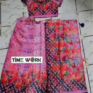 সোনামণিদের শাড়ি ব্লাউজ সেট