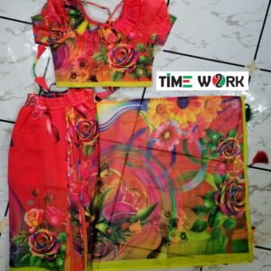 সোনামণিদের শাড়ি ব্লাউজ সেট