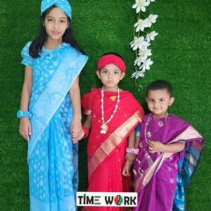 সোনামণিদের শাড়ি ব্লাউজ সেট